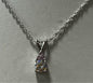 Sterling Silver CZ Necklace Pendant Chain New JTV