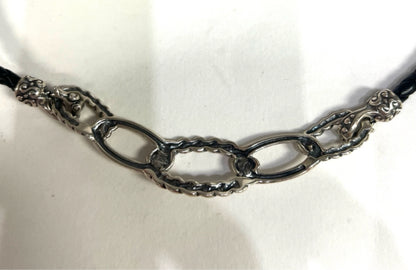 Carolyn Pollack Relios 925 Sterling Silver Braided Necklace Interchangeable