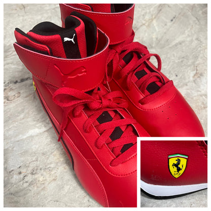 Red Puma Ferrari  Shoes Men's 307195-02 Neo Cat Mid Trainers