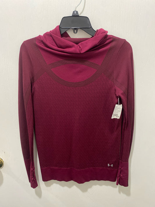 Maroon Under Armour ACTIVE Long Sleeve Shirt Women's