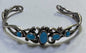 Carolyn Pollack Relios Sterling Silver Sleeping BeautyOval  Cuff Bracelet