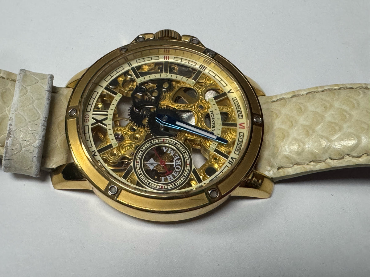Lagos by Theorema Watch GM-113 Skeleton Dial 44mm Bo & Papers 17j Mechanical
