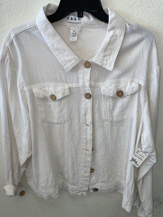 White Dash Long Sleeve Shirt Women's