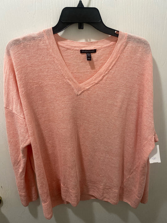 Peach Eileen Fisher BOUTIQUE Long Sleeve Shirt Women's