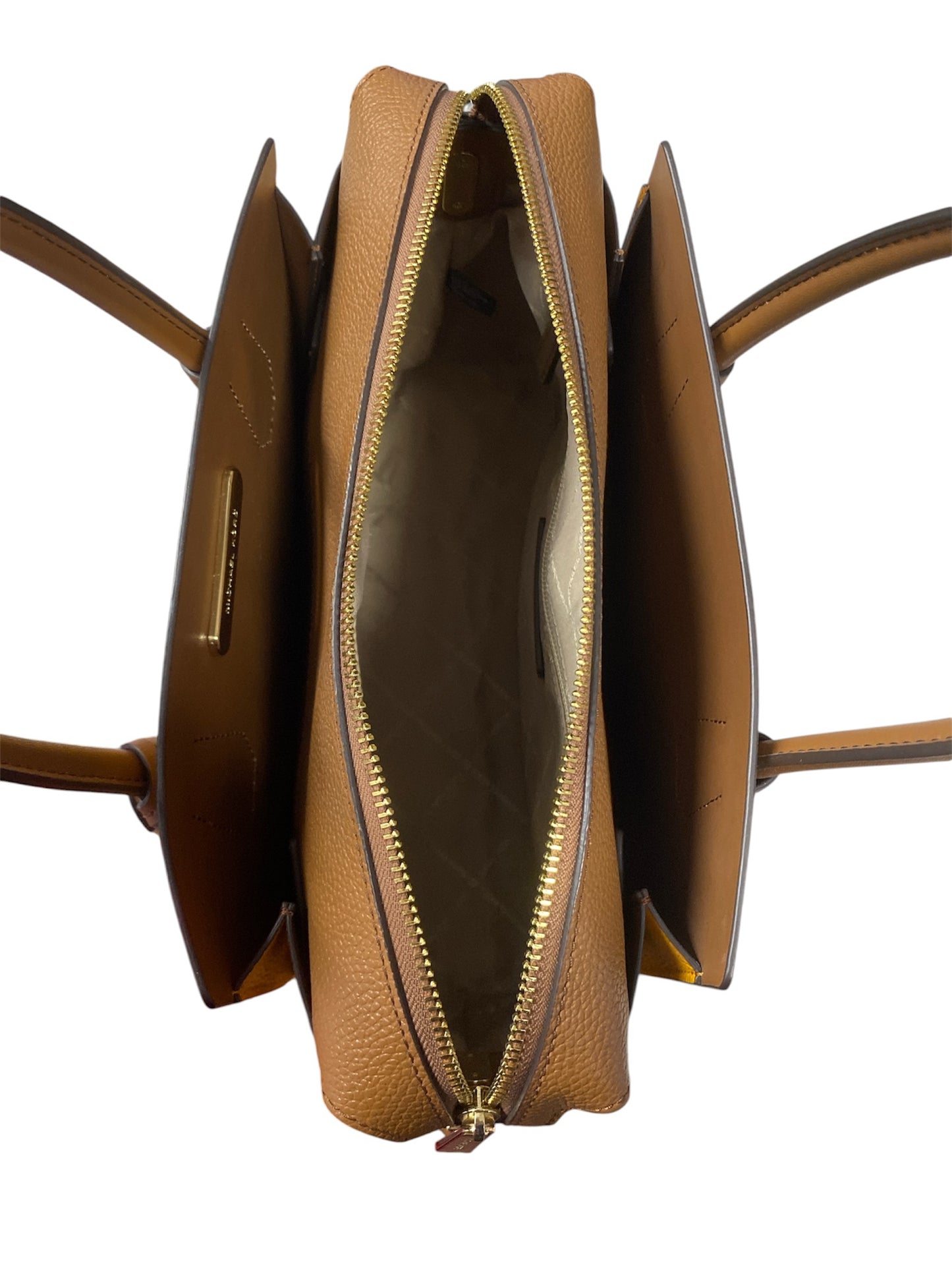 Designer Michael Kors Mustard/Brown Handbag