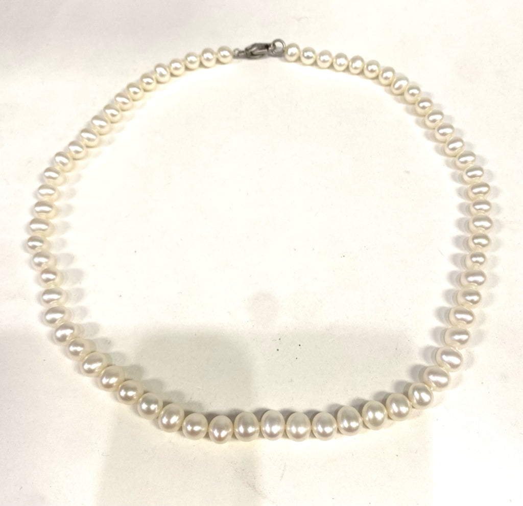 Honora Pearl Set 2 Piece Sterling Silver 18" Necklace Bracelet 7.5"