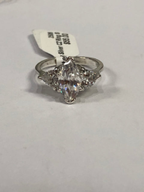 Sterling Silver CZ Ring Size 6.5