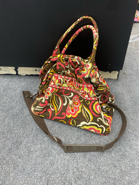 Fashion Vera Bradley Brown Print Duffle Bag