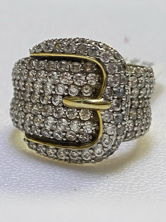 CW Charles Winston Sterling Ring 8