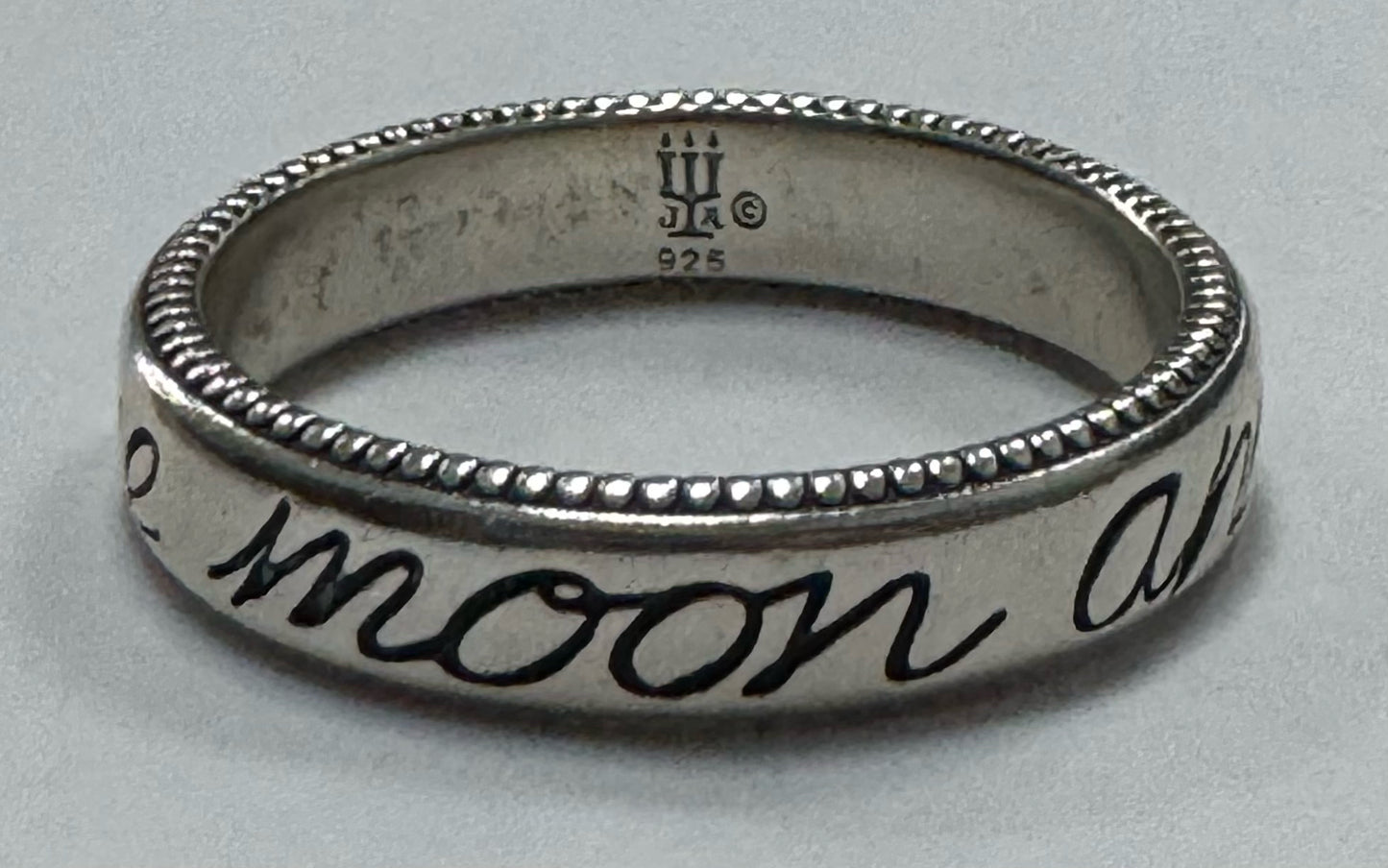 James Avery To The Moon And Back Ring 925 Sterling Silver Size 9 Band