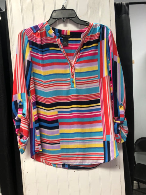 Multi-Color Investments Petites Long Sleeve Shirt Women's
