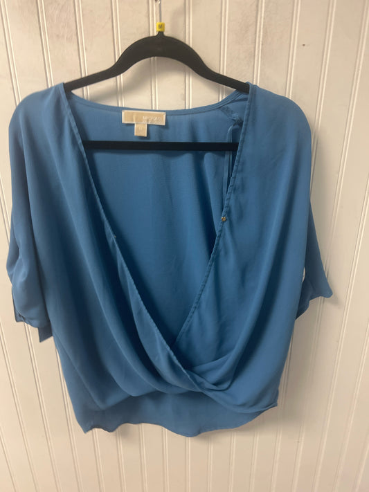Blue Michael Kors BOUTIQUE Short Sleeve Shirt Women's