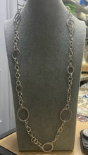 Load image into Gallery viewer, Michael Dawkins 925 Sterling Silver Oval Dot Link 108g Heavy Necklace 36&quot;