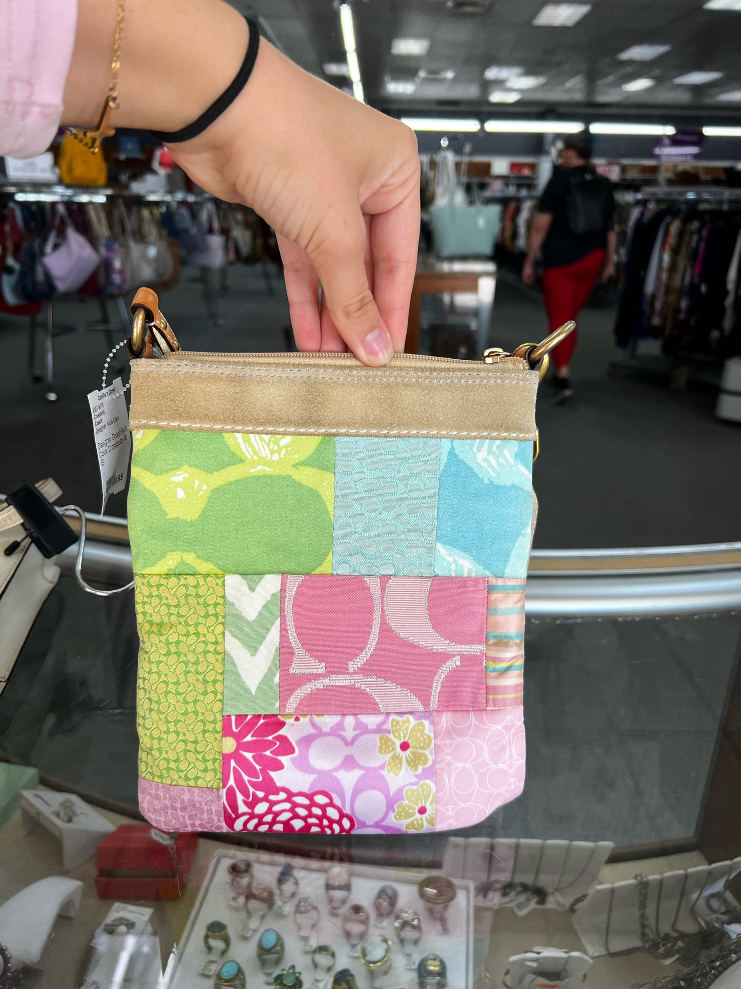 Designer Coach Multi Color Crossbody