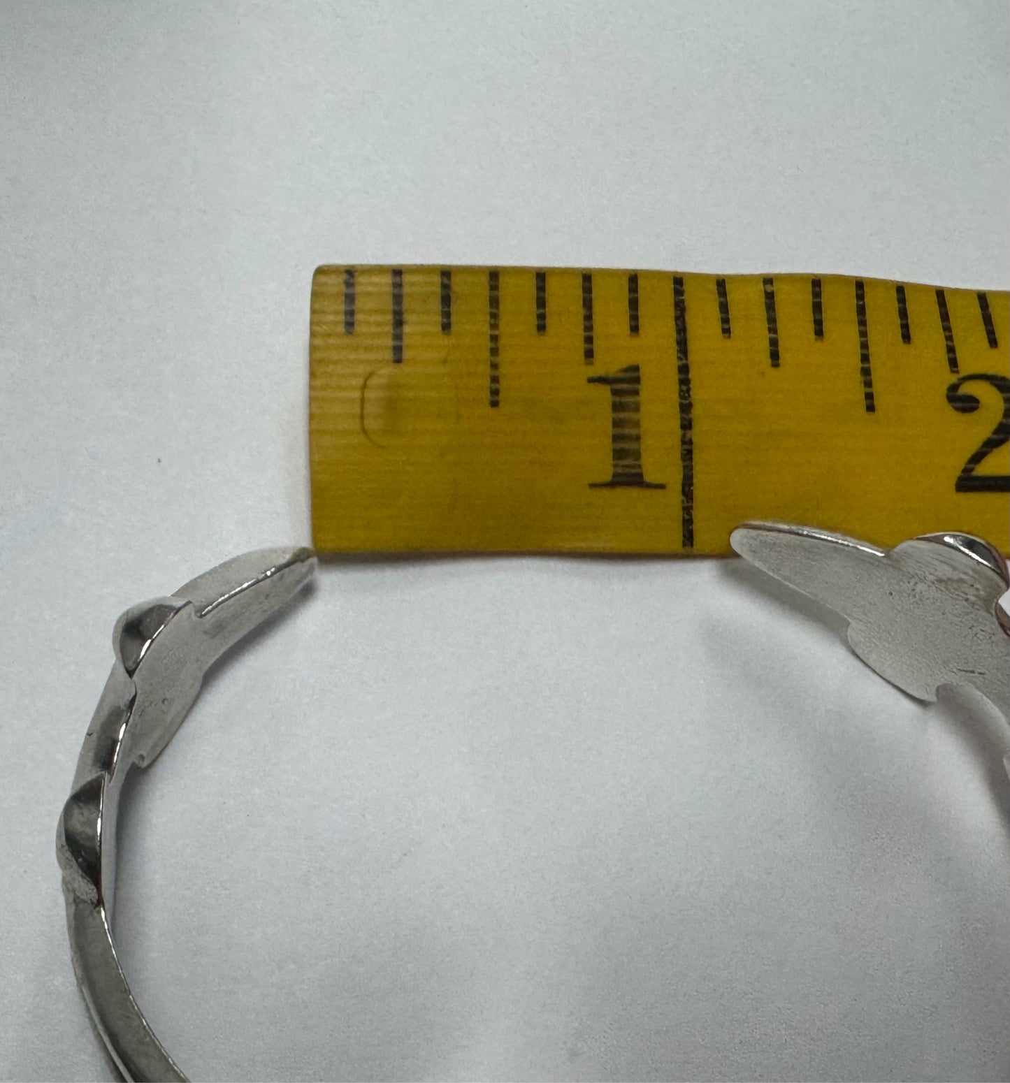 Francis FL Begay Sterling Silver Navajo Sandcast Cuff Native American Bracelet