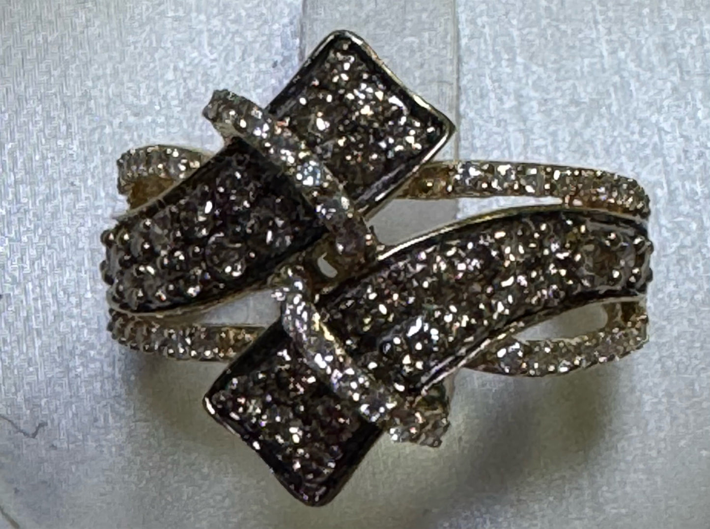 14k Yellow Gold Le Vian Chocolate 1.47 cttw Diamond Bypass Ring
