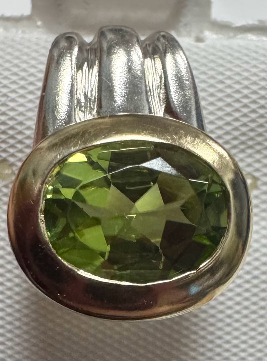 18k & Silver Lorenzo Peridot Pendant