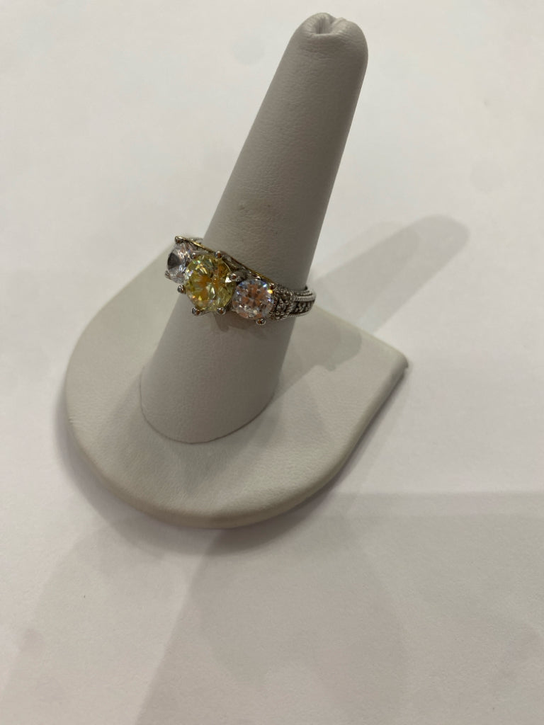 Sterling Silver CZ Ring Size 9