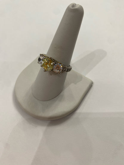 Sterling Silver CZ Ring Size 9