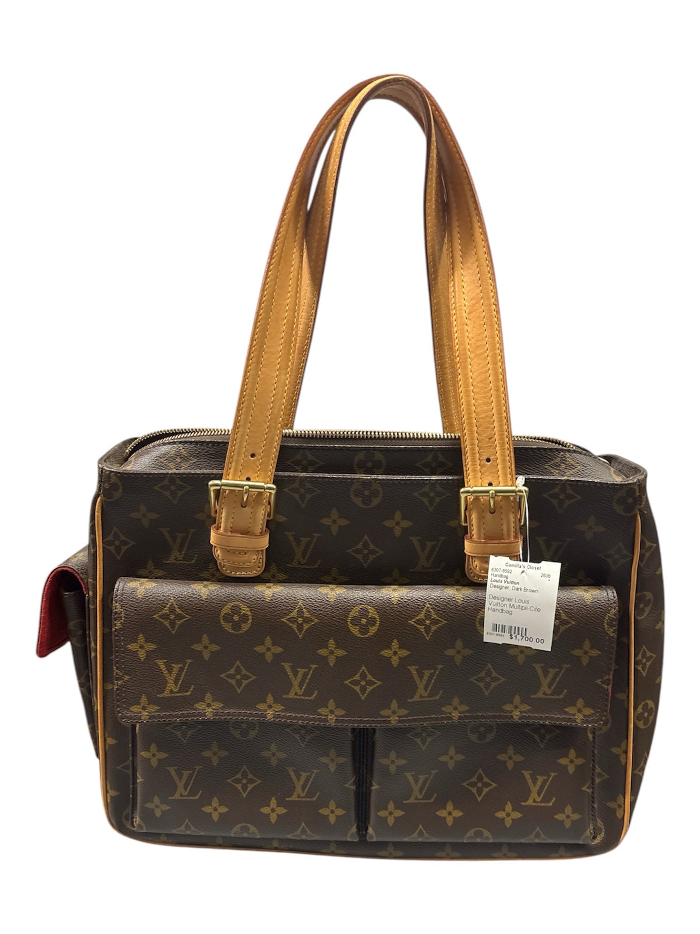 Designer Louis Vuitton Dark Brown Handbag