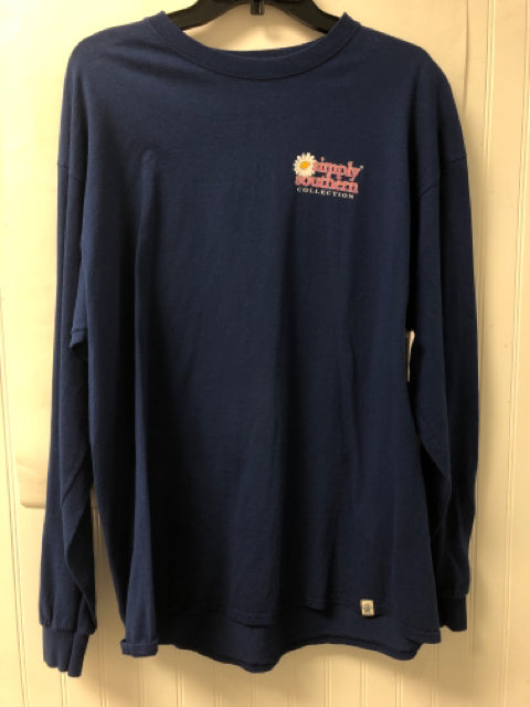 Navy Blue Simply Southern BOUTIQUE Long Sleeve Shirt Women's