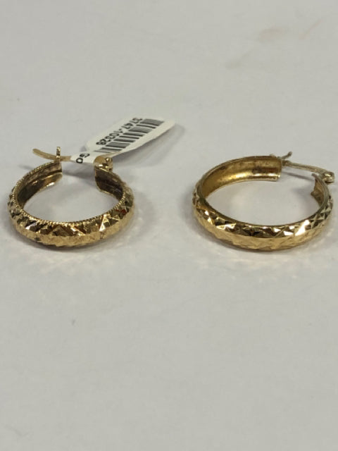 Gold Over Sterling Hoop Earrings