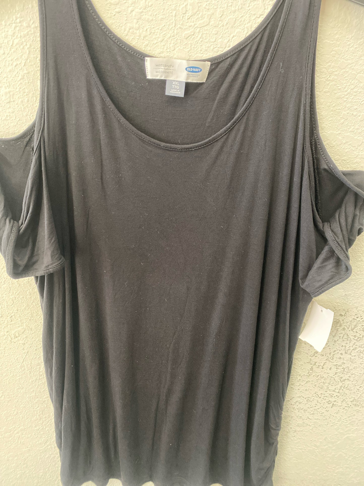 Black Old Navy MATERNITY Short Sleeve Shirt Women's