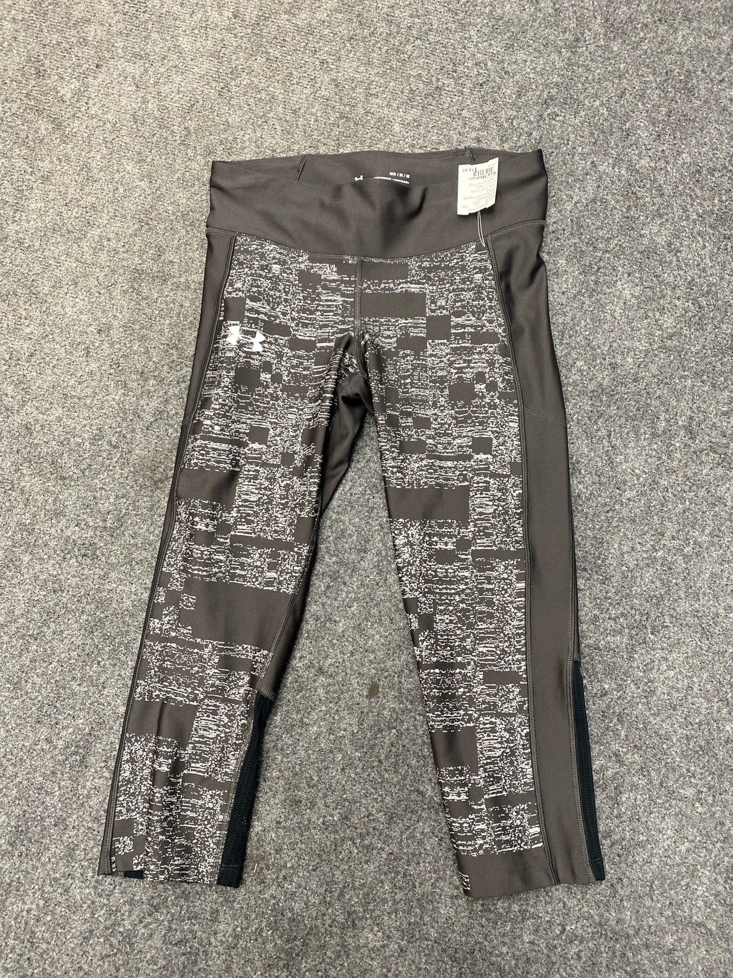 Gray Print Under Armour Capri Leggings ACTIVE Women's