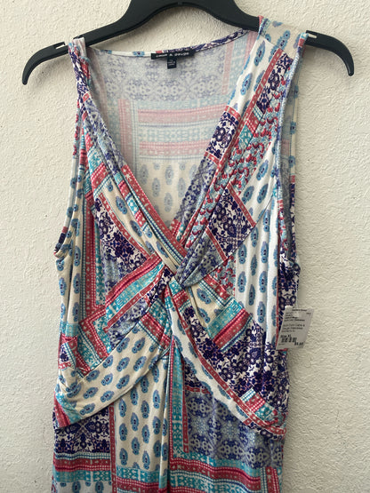 Multi-Color Cable & Gauge Sleeveless Women's XL