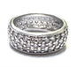 Sterling Silver CZ Ring Size 7 Eternity Band