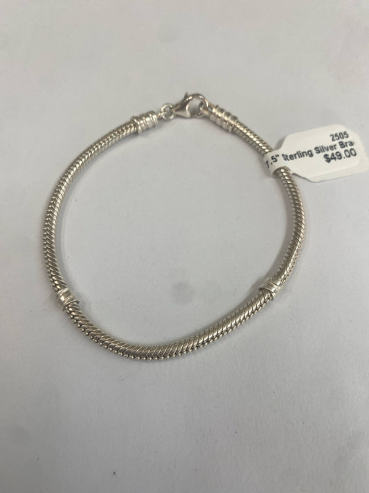 7.5" Sterling Silver Bracelet Charm