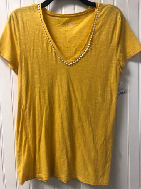 Yellow Loft Short Sleeve Shirt Women's