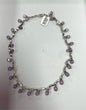 Sterling Silver Amethyst 15.5" Necklace