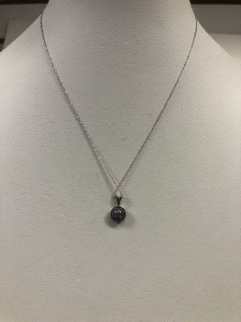 Sterling Silver Necklace Diamond