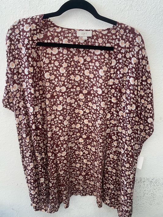 Burgundy Floral Loft Kimono Women's