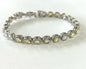 Sterling Silver Ethiopian Opal & Dimaond Bracelet New JTV 8"