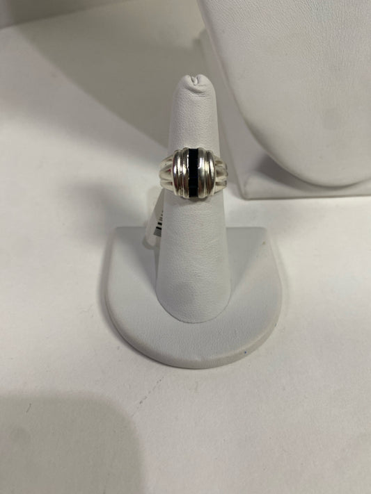 Sterling Silver Ring Size 6 BLue CZ