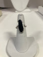 Sterling Silver Onyx Ring Size 6.25