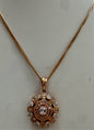14k Rose Gold 1 ct tw Diamond Rose Gold Pendant & Necklace
