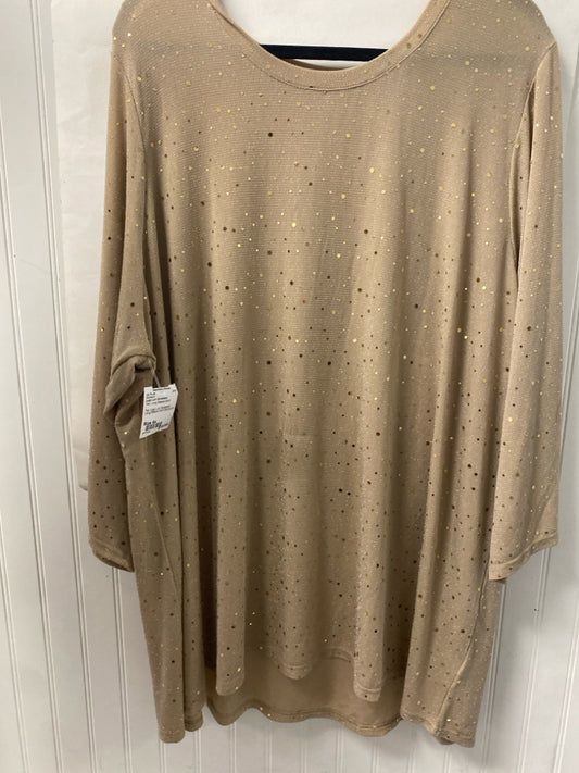 Tan Logo Lori Goldstein Long Sleeve Shirt Women's