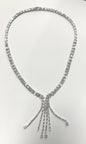 Sterling Silver CZ Necklace New JTV