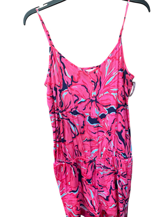Pink Print Lilly Pulitzer BOUTIQUE Romper Women's