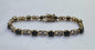 Gold Over Sterling Silver Bracelet 7.25"