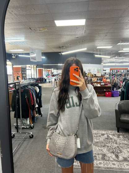Designer NEW Brahmin Gray Crossbody