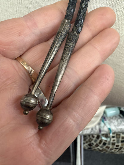 Zuni Sterling Silver Native American Vintage Bolo Tie