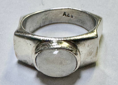 Sterling Silver Moonstone Ring Size 8.5