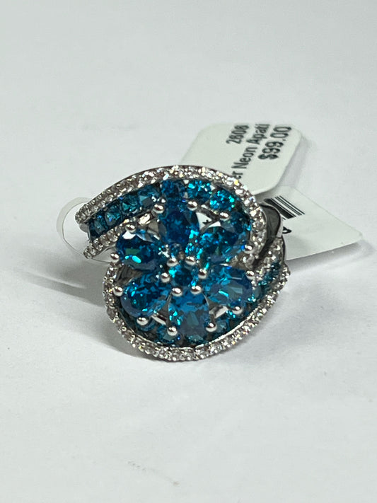 Sterling Silver Neon Apatite Ring JTV New w/ Tags Size 8
