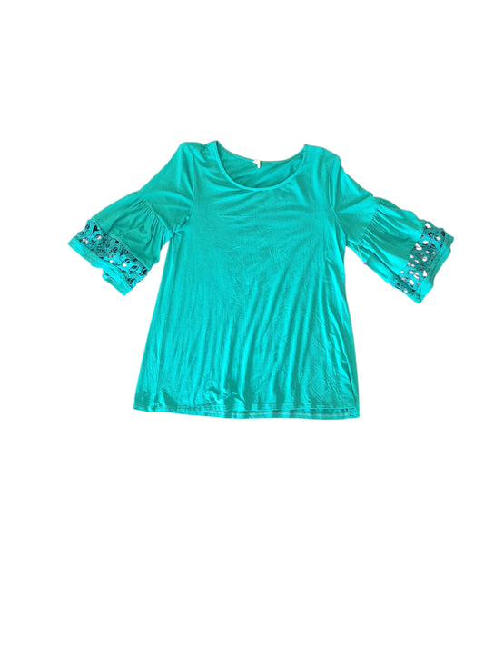 Blue Pink Blush MATERNITY Short Sleeve Shirt Women's