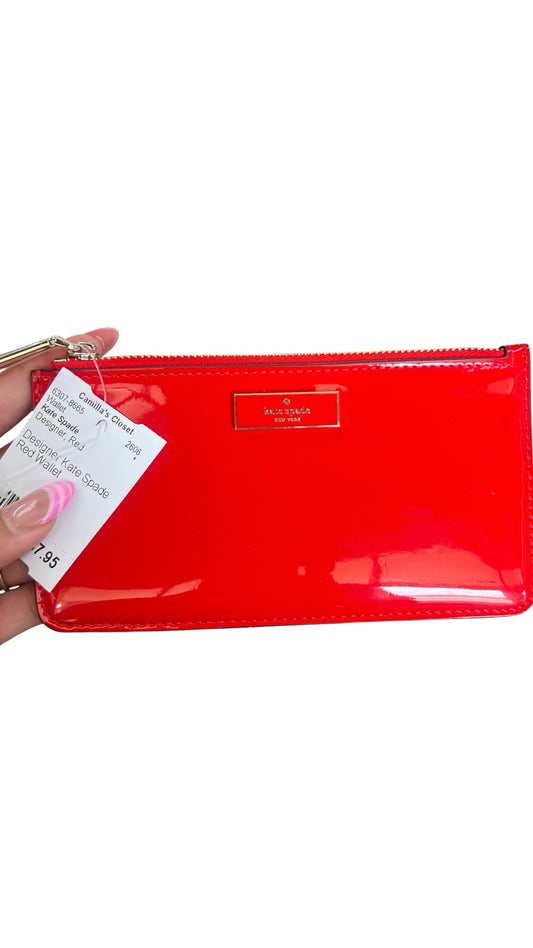 Designer Kate Spade Red Wallet