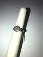 Sterling Silver Diamond Ring Size 7